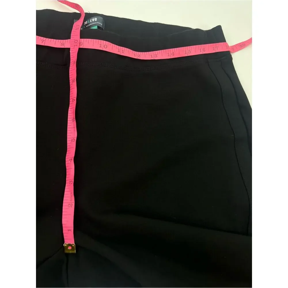 Anthropologie Maeve slim flare pants black 1X